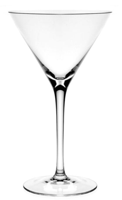 The Fanny Clear Collection martini glass by William Yeoward Crystal features a classic bowl and long stem, photographed on a white background—a timeless piece of glassware.