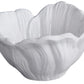 A white, textured ceramic bowl with a wavy, petal-inspired rim from the Beatriz Ball Vida Lettuce Serveware Collection.