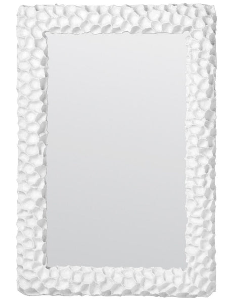 Dara Coral Mirror, White