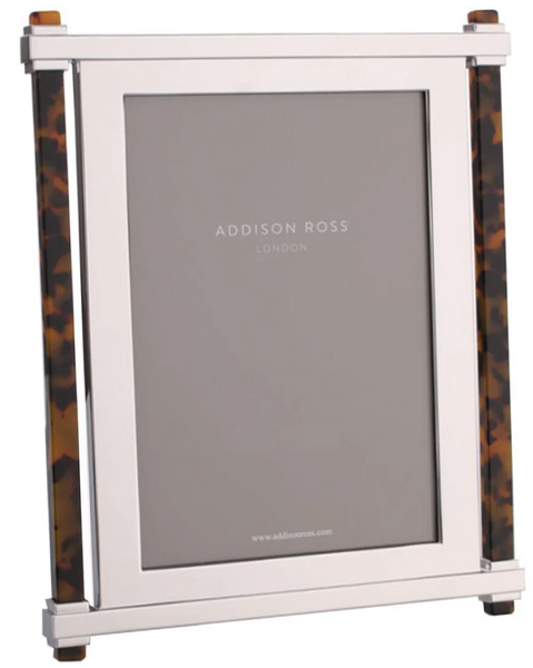 Addison Ross Faux Tortoise Pillar & Silver Frame Collection