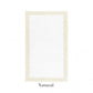 The Graccioza Egoist Border Bath Rug is rectangular, crafted from luxurious Egyptian cotton in white with a light beige customizable border. Shown on a white background, it is labeled "Natural.