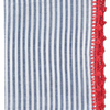 Seersucker Napkin Set - Navy & Red