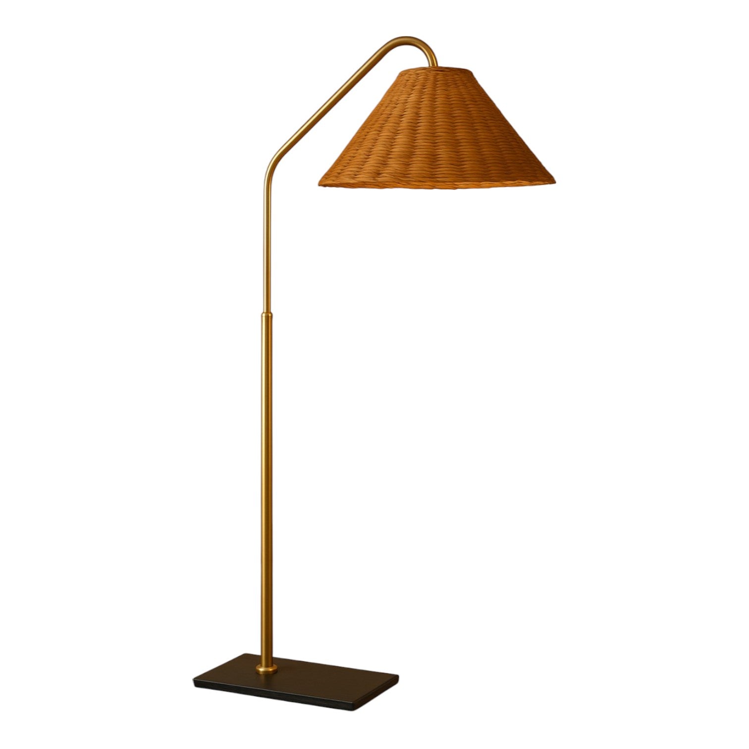 Lauren Floor Lamp in Rattan