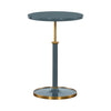 Olsen Accent Table - Harbour Blue, 14"D x 20.5"H