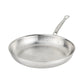 A Hestan ProBond® Luxe™ Collection frying pan with a long handle, seen at an angle against a white background, showcases the refined elegance of Italian craftsmanship.