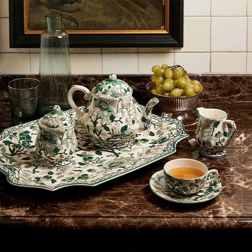 Pivoines Vertes Dinnerware Collection - Thumbnail 2