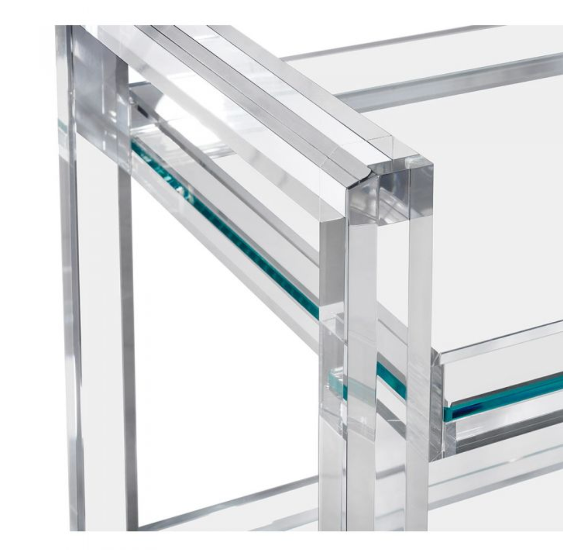 Ava Acrylic Bar Cart - Thumbnail 4