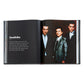 An open copy of "Martin Scorsese: A Retrospective" by Graphic Image shows a page on "Goodfellas," featuring a quote on the left and a photo of three suited men on the right, highlighting this cinema classic.
