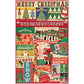 The Cavallini Papers and Co Vintage Christmas 500 Piece Puzzle features nostalgic Santa, trees, ornaments, and festive greetings in classic red, green, and yellow—making it the perfect holiday activity.