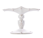 The Juliska Berry & Thread Classic Whitewash Menorah features elegant detailing and a classic white finish, shown against a plain white background.