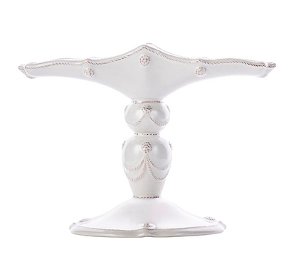 The Juliska Berry & Thread Classic Whitewash Menorah features elegant detailing and a classic white finish, shown against a plain white background.