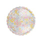 The Rainbow Garden Tray by Meri Meri features a round scalloped edge and pastel multicolored floral Liberty print—a charming decorative serving tray for any occasion.