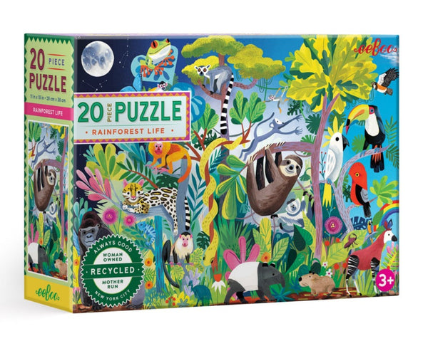 eeboo Rainforest Life 20 Piece Puzzle