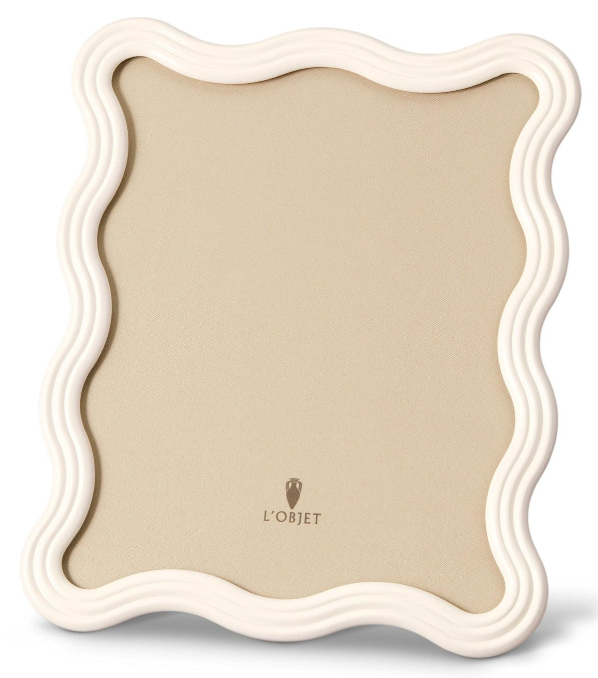 L'Objet White Ripple Enamel Frame Collection