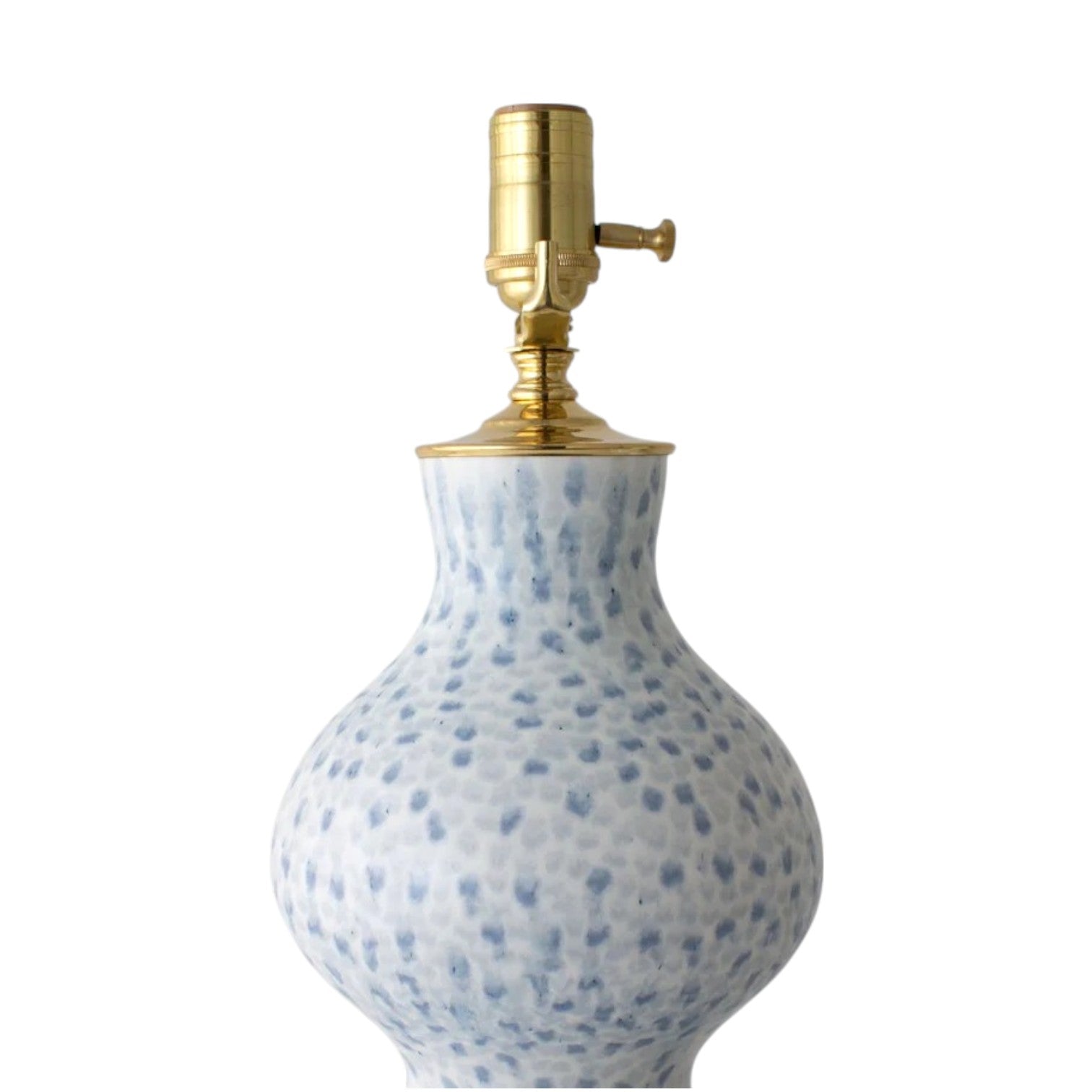 Blue Dappled Double Gourd Lamp - Thumbnail 3