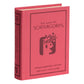 A red fabric-wrapped book-style box from WS Game Company’s Vintage Bookshelf Board Games collection, featuring "The Game of Scattergories" for 2–4 players, ages 12 and up.