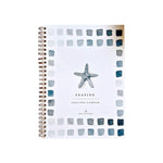 The “Seaside” edition of Emily Lex Studio Watercolor Workbooks features a charming starfish illustration and a blue square border on its spiral-bound cover, making it perfect for your next watercolor painting or art activity.