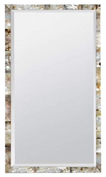 Sidney Silver Mother of Pearl Rectangular Mirror