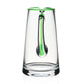 The Siena Pitcher Collection by William Yeoward Crystal features a clear glass design with a green handle, bringing color to any setting. Proposition 65 warning: this product may expose you to chemicals known to the State of California.