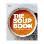 Cover of The Soup Book by Penguin Random House, showcasing a bowl of orange soup on a white plate with bold white text—a beautiful introduction to nourishing recipes and comforting seasonal soups.