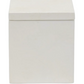 Square white lidded box from the Pigeon & Poodle Navagio Bath Collection.