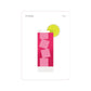 Here’s a rewritten version using your product data: Illustration of a tall glass filled with pink liquid, ice cubes, and garnished with a lime wheel—a vibrant depiction ideal for tequila cocktail enthusiasts. The text reads “El Diablo #11” in the top corners, evoking the style of classic recipe cards. Featured in “The Cocktail Cabinet: Tequila” by Penguin Random House.