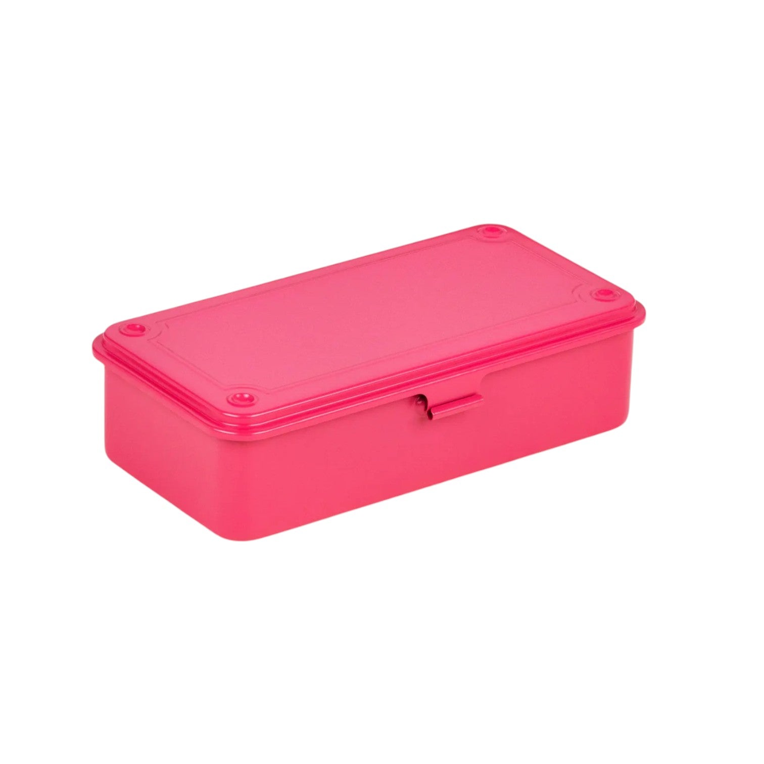 The Toyo Steel Co. Steel Stackable Storage Box, shown on a white background, offers a sleek and practical storage solution with its durable steel construction.