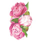 The Peony Collection by Hester & Cook features watercolor pink peonies with green leaves on white—ideal for a bridal brunch or elegant garden party.