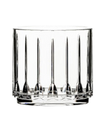 The Bold Tryst Acrylic Drinkware Collection features a clear, empty tumbler with vertical etched lines, shown from the front against a plain background—stylish, durable, and perfect for everyday use.