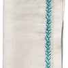 Jardin Napkin Set - White / Turquoise