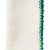 Knotted Edge Napkin Set - White / Turquoise / Green
