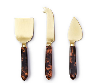 Tortoise Cheese Knife Set