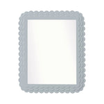 Carnival Krewe Rectangle Mirror by Fleur Home in Lulworth Blue from the Carnival Collection, displayed against a white background.