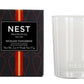 A box and glass jar from the Nest Sicilian Tangerine Candle Collection, made with premium wax, are displayed side by side on a white background.