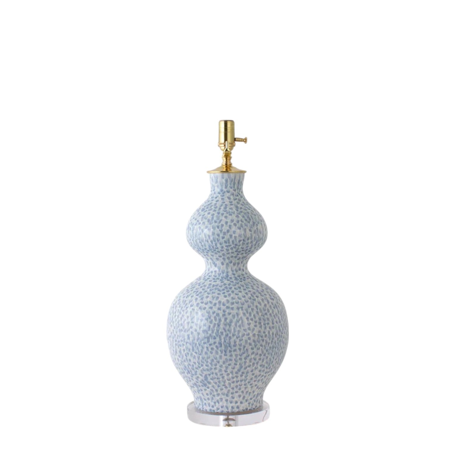 Blue Dappled Double Gourd Lamp