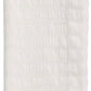 The Seersucker Napkin Set by Kim Seybert features folded white napkins with a textured ribbed pattern and delicate hand-crocheted borders.