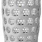 The Lente Acrylic Tumbler by Mario Luca Giusti features a textured pattern of raised, round bumps in rows—ideal for outdoor entertaining and part of the stylish Lente Acrylic Dinnerware Collection.