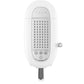 A white Smeg milk frother from the SMEG Espresso Machine Collection features a perforated front panel, control buttons, small spout, and an adjustable cappuccino system for perfectly textured milk.