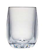 The Bold Oasis Acrylic Drinkware Collection features a clear, empty tumbler with a thick base, displayed against a white background.