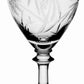 The Palmyra Collection by William Yeoward Crystal features a clear glass goblet adorned with etched palm trees and tropical scenery, inspired by the lush landscapes and vibrant marine life of Palmyra Atoll.
