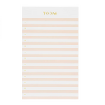 The Pink Striped Today Pad by Sugar Paper features "Today" at the top, light pink horizontal stripes, and bullet points for list-making—a charming blank canvas notepad ideal for organizing your day.