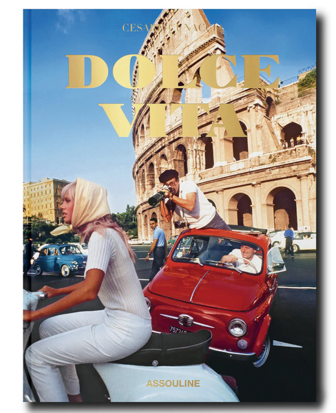 Experience the beauty of Italy through the cover of the Assouline book "Dolce Vita lifestyle".