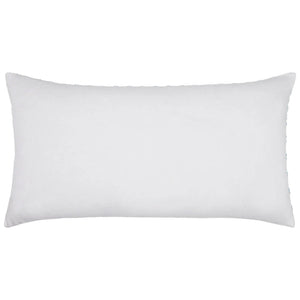 The Nalin Light Indigo Bolster by John Robshaw features a smooth, white rectangular design that pairs perfectly with blue or embroidered accents, enhancing any decor against its crisp background.