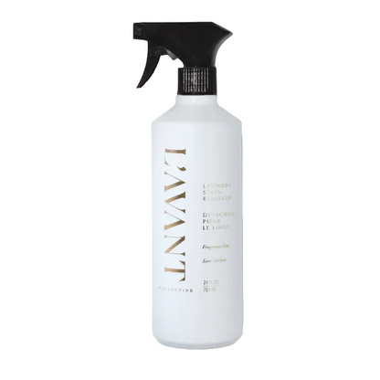 White L’Avant Collective Unscented Stain Remover spray bottle with a black trigger nozzle.