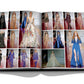 An open fashion magazine features stunning models in elegant dresses adorned with Assouline's Zuhair Murad signature handcrafted beading, highlighting his exquisite couture collections on the runway.