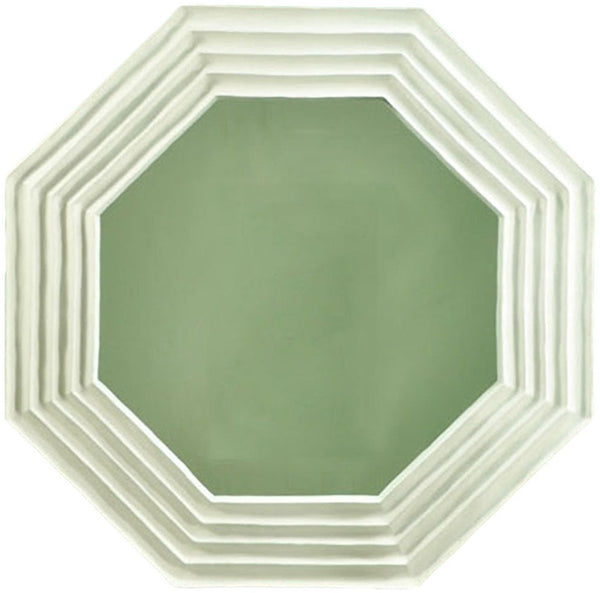 Octagon Quartet Mirror in White
