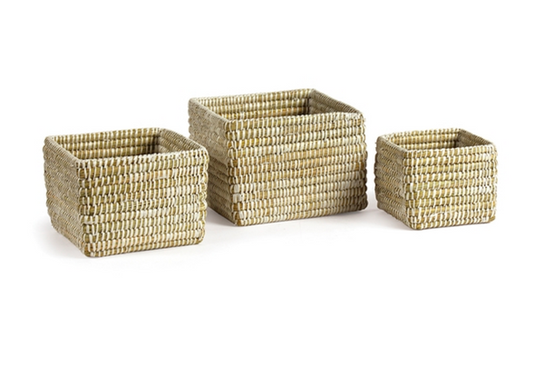 Rivergrass Mini Square Basket, Medium