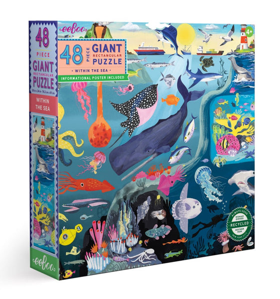 eeboo Within the Sea 48 Piece Puzzle