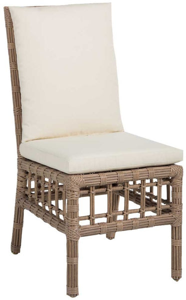 Newport Side Chair with Rollo Natural with Welt