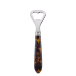 The Sabre Tortoise Bottle Opener from the Bistrot collection features a chic tortoise-effect handle and is shown on a plain background.